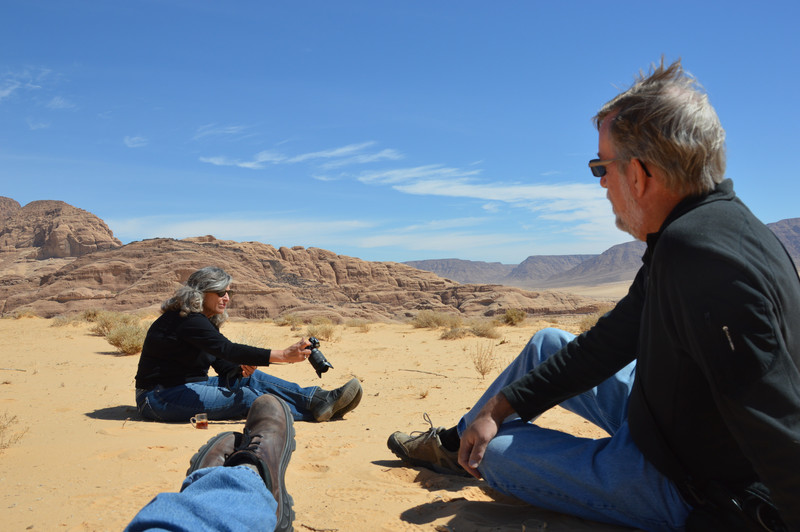 Enjoying Tea in the Desert