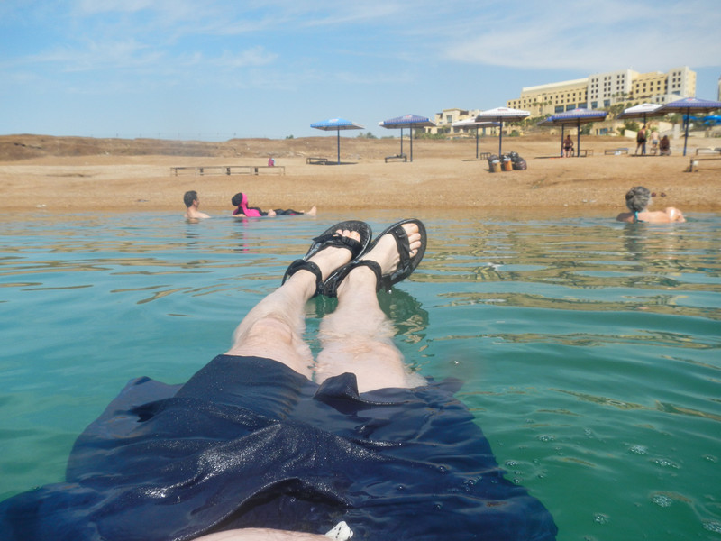 Pasty White Legs on the Dead Sea
