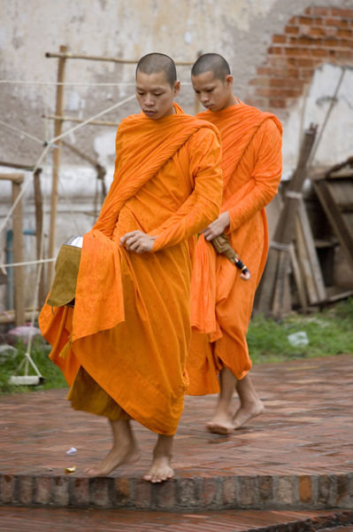 Monks Going for Alms