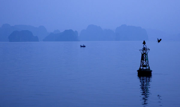 Early morning on Halong Bay