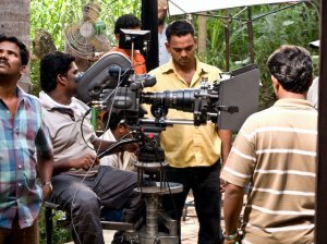 Indian film crew