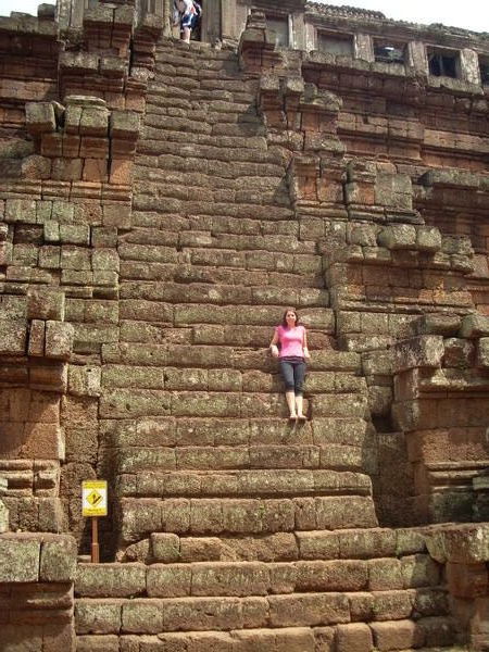 Me climbing the Phimeanakas temple