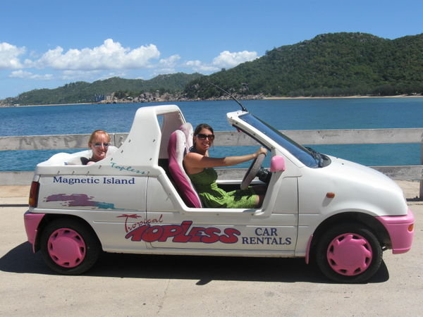 Barbie our topless hire car