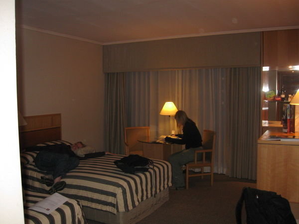 Our very spacious hotel room!
