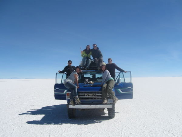 Our group on the 3 day "Salar de Uyuni" jeep trip