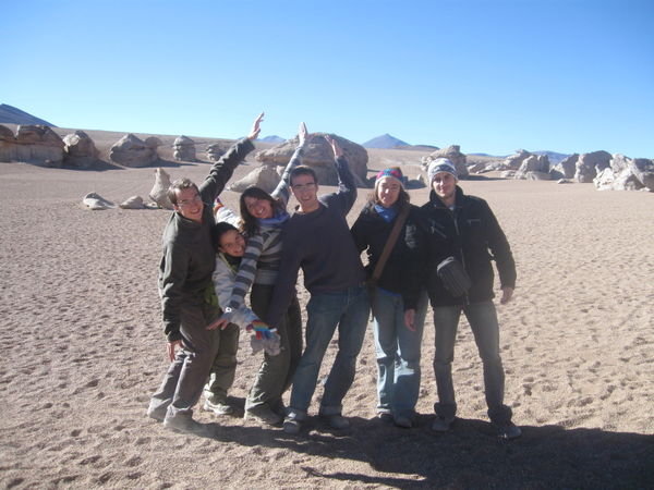 The Siloli Desert - Max, Maria, me, Max, Cristina & Nico