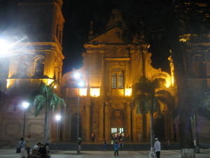 Cathedral on the plaza, Santa Cruz