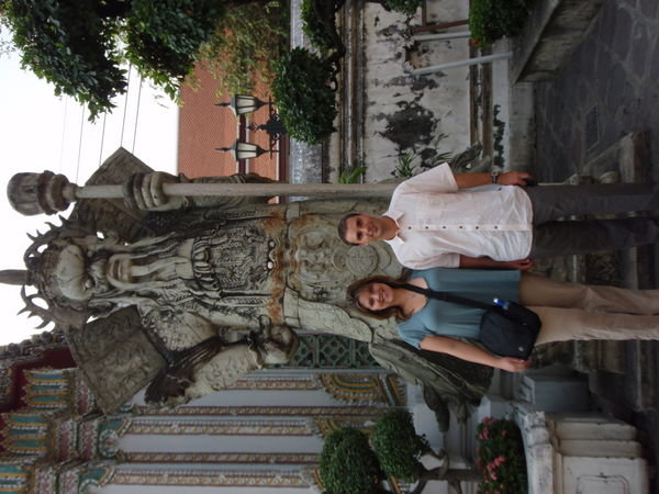 Claire and I at Wat Pho