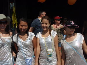 The White Sequined Dancers