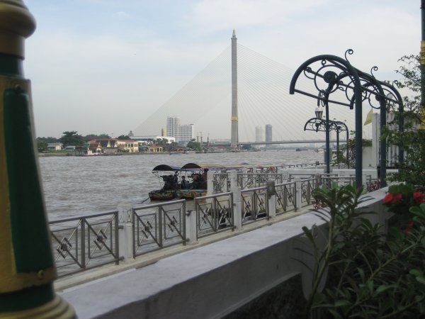 Chaopyra river from outside their bangkok hotel