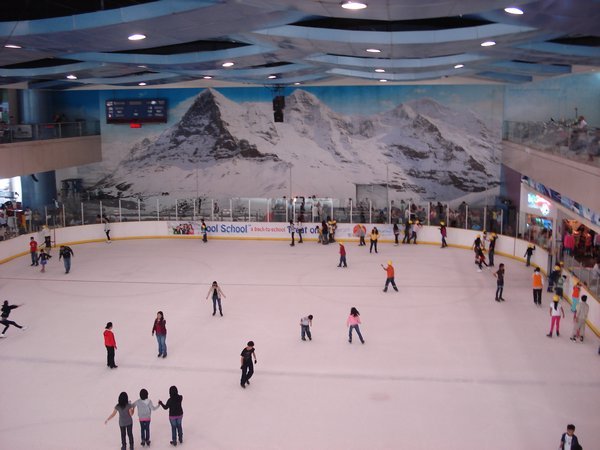 Ice rink in the mall