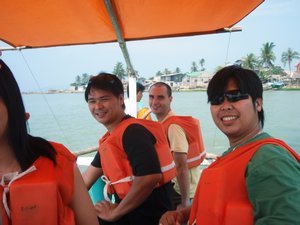 On the boat to Corregidor Island