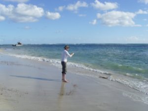 Fishing at Seven Mile Beach