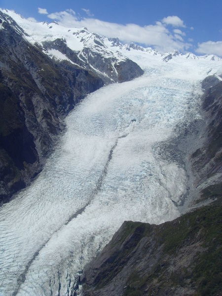 A view of Franz Josef Glacier from the helicopter........