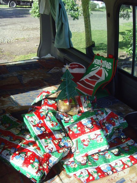 Christmas presents under the Christmas tree!