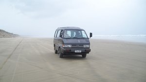 Driving on 90 Mile Beach