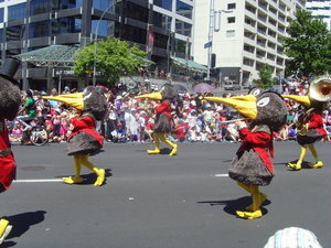 Kiwis at the Santa Parade