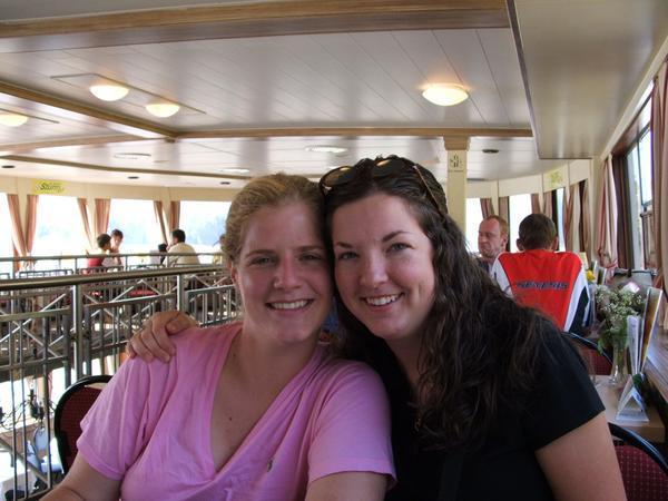 Leah and I in ship on the Danube River