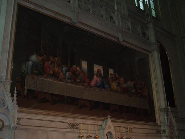Mosaic of the Last Supper of Leonardo da Vinci 