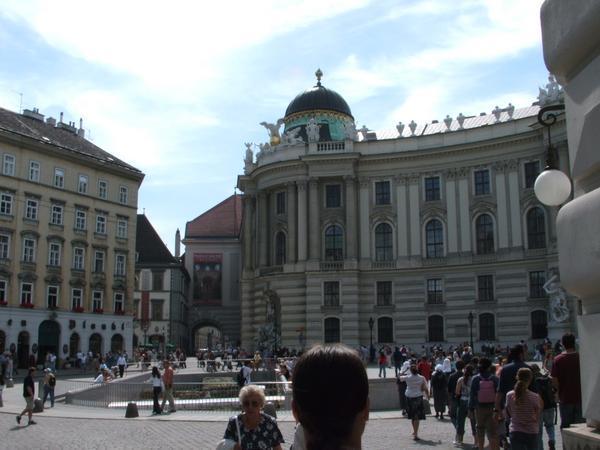 Part of the Hofburg Palace