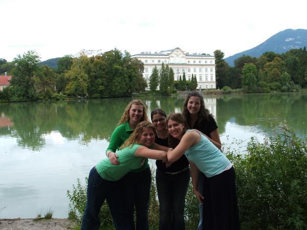 Libby, Kristina, Kim, Coreen and me in front of the von Trapp