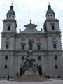 Salzburger Dom (Cathedral) where you can see the angels crowning Mary