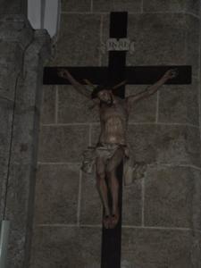 Crucifix inside of Franciscan Church