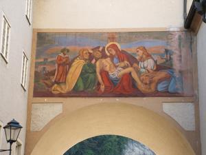 Pieta outside of the Franciscan Chruch