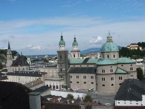 View of the Salzburger Dom (Cathedral) from the castle