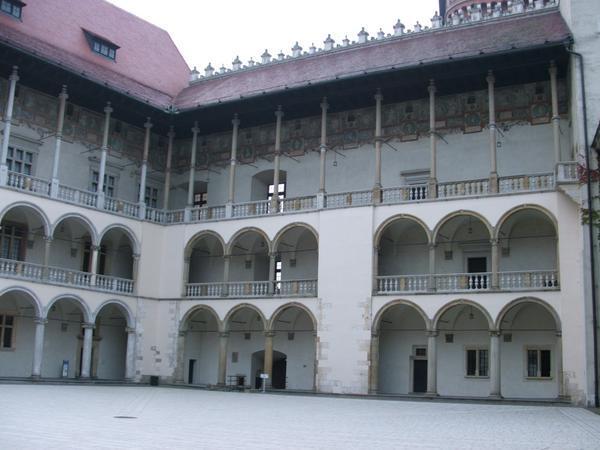 Courtyard of Royal Castle in Krakow