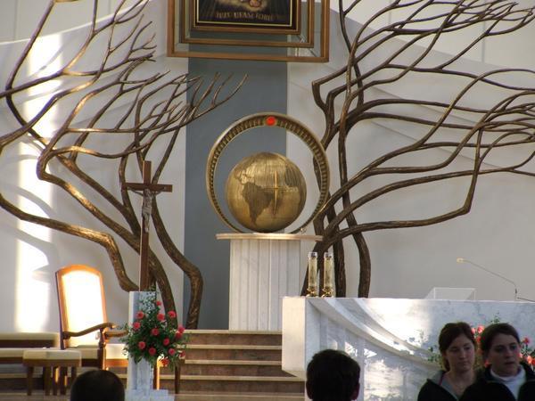 Tabernacle in the new church at the Shrine of the Divine Mercy