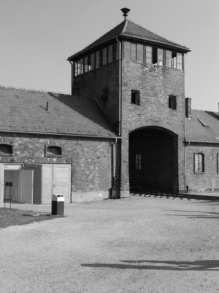 Back of Entrance to Birkenau