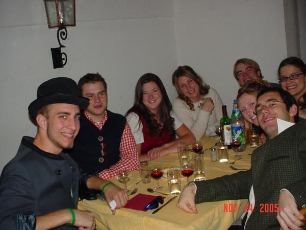 Joe, Christian, me, Coreen, Seth, Kim, Libby and  Atilla at our Thanksgiving dinner