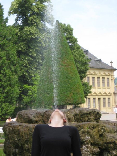 Anna creates a fountain in Wurzberg