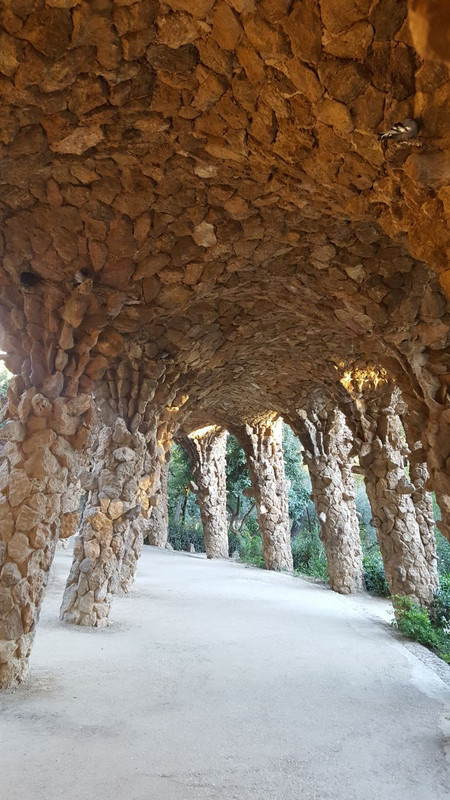 Arches in the park near Gaudi's house