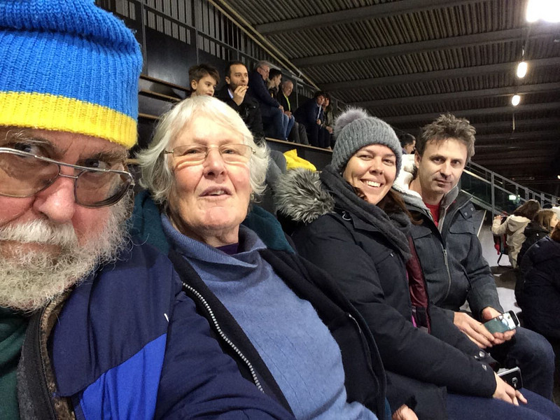 Ice hockey game with the parentals