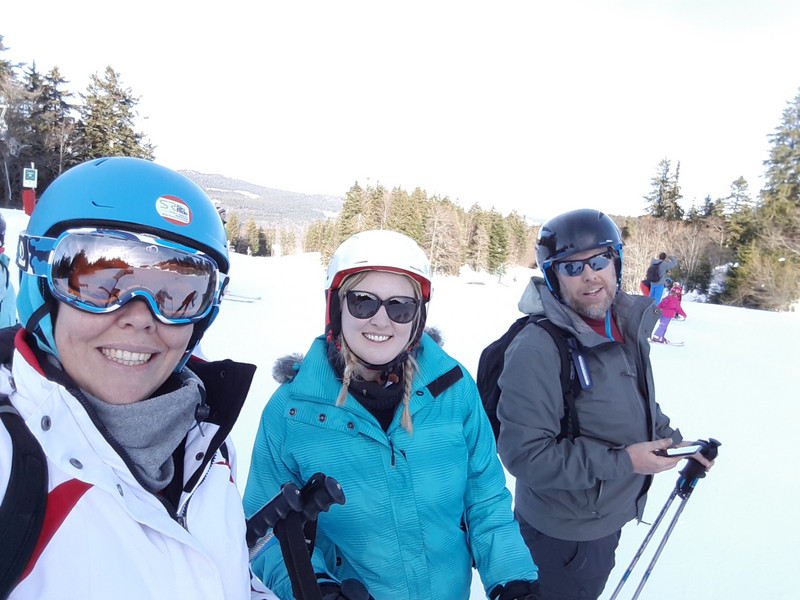 Skiing with my siblings