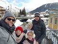 The family in La Thuile town