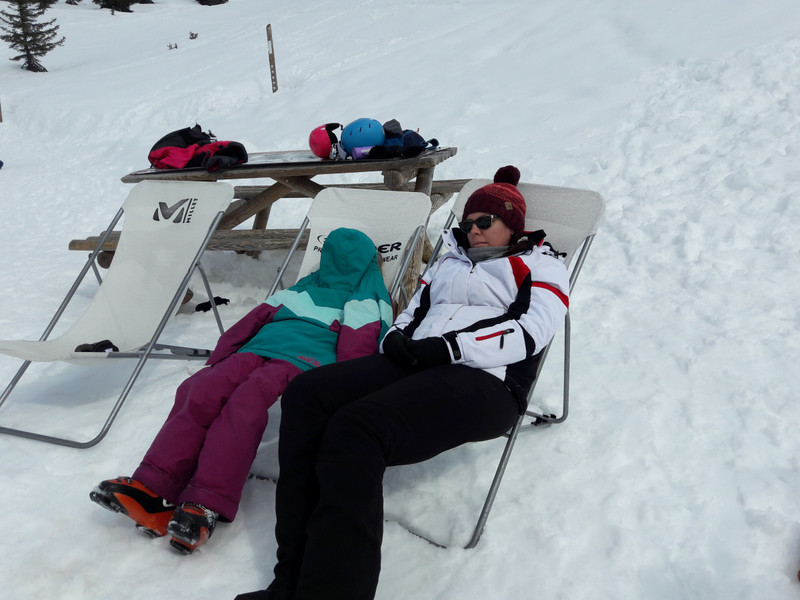Last day of the season, fell asleep on a lounger, tired much