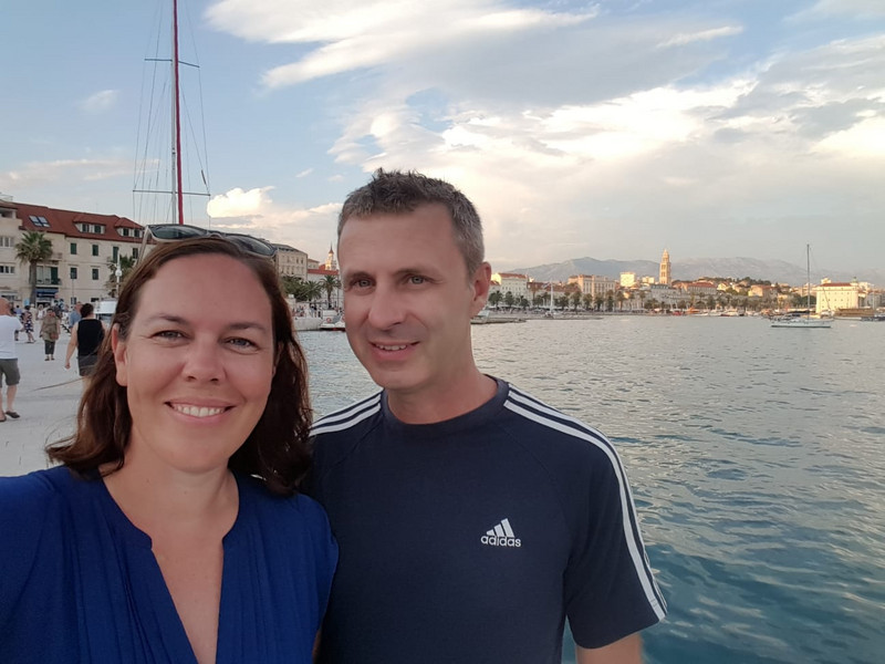 Evening stroll along the waterfront in Split