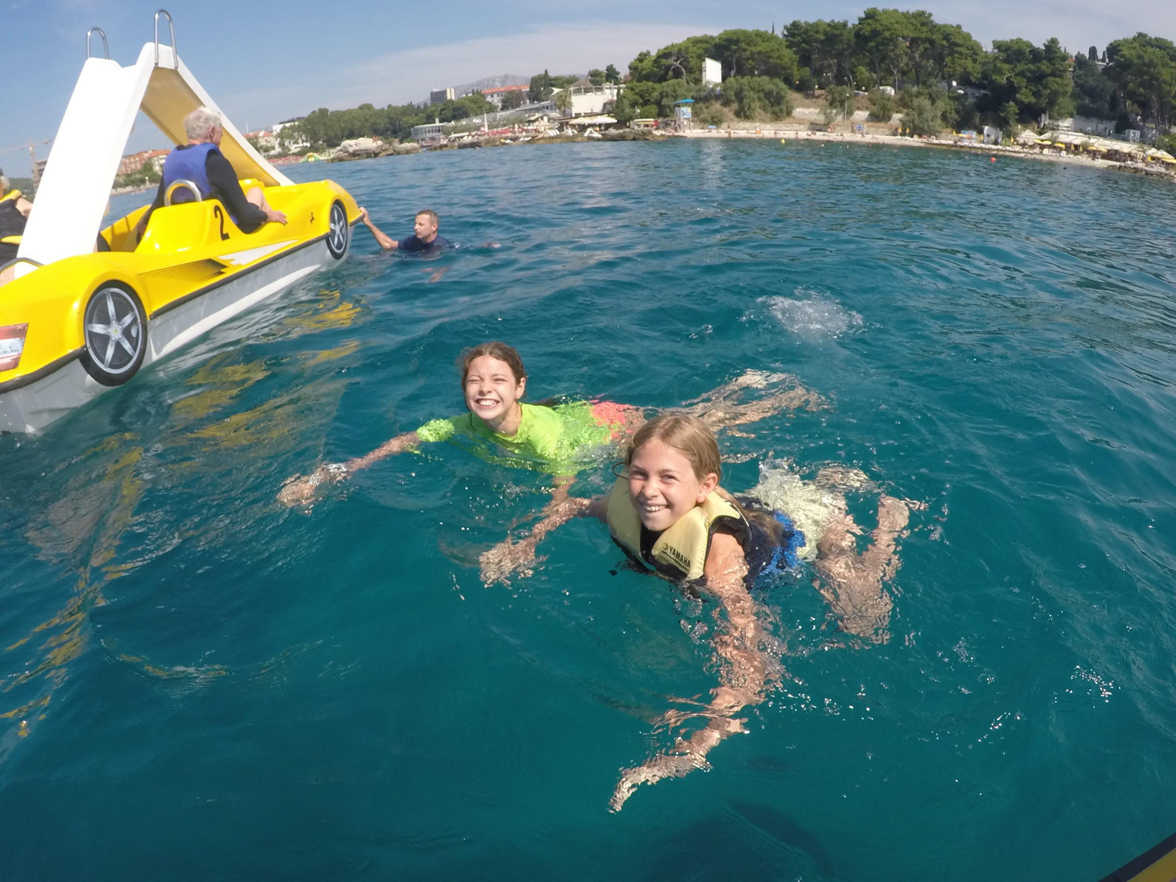 Pedal boat slide fun | Photo