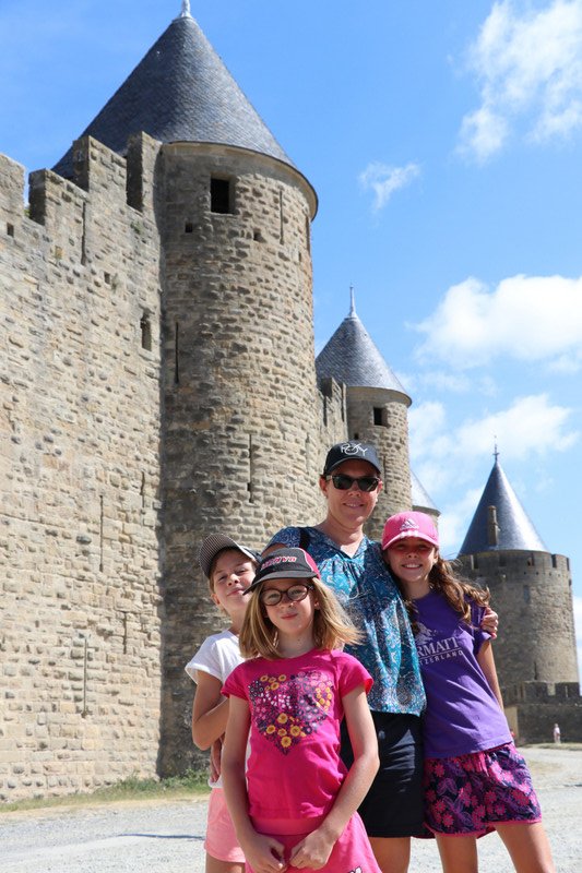 The girls at Carcassonne