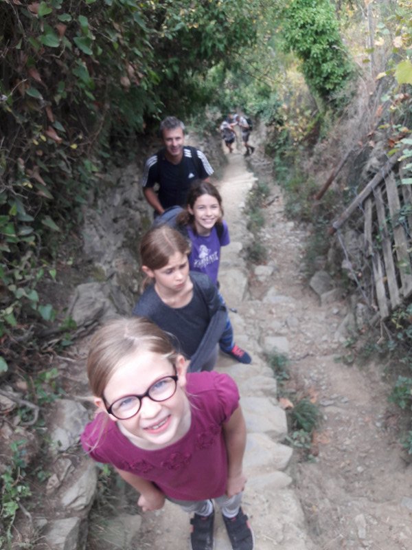 Lots of steps, steep parts and narrow ledges, Cinque terre