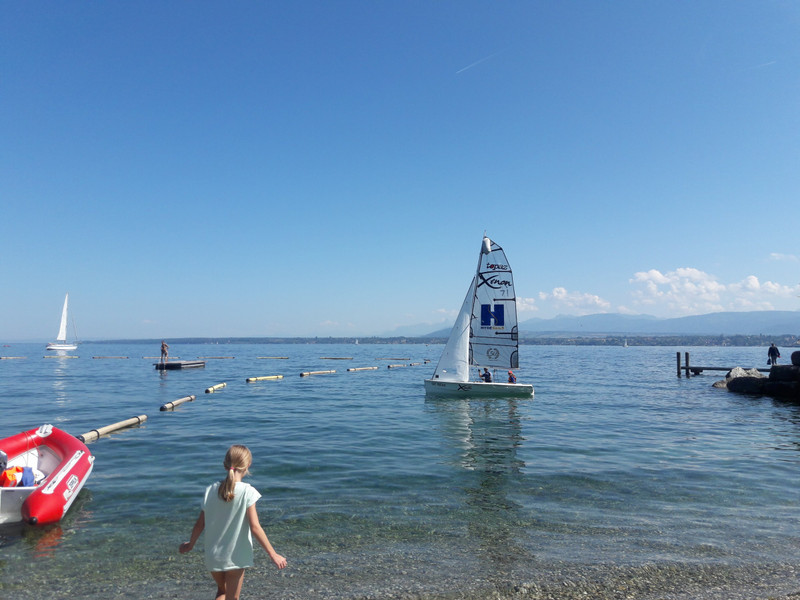 Murray sailing on lake Geneva