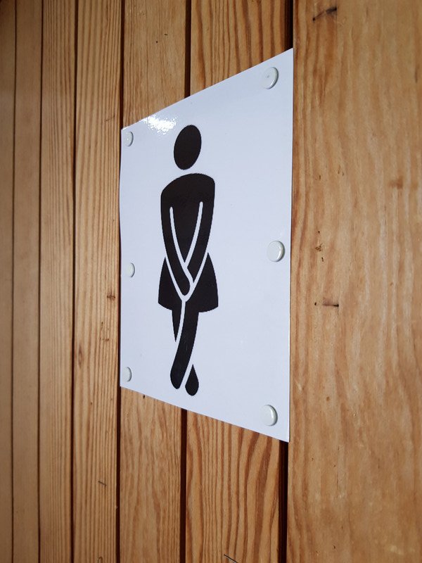 Bathroom sign, Saas Fee