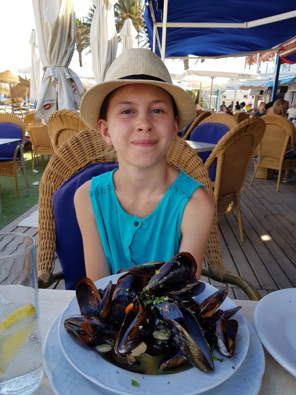 Hayley enjoyed the mussels