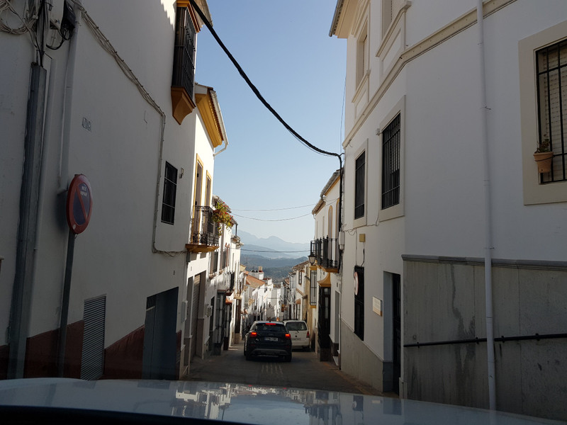 Very narrow streets, a lot of breathing in as we were driving, Olvera