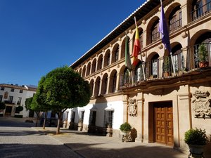 Town office, with orange trees outside, Ronda