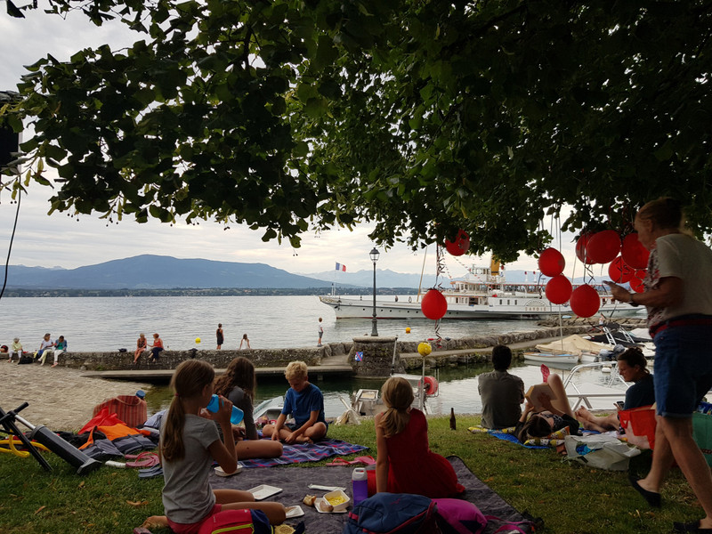Swiss Day celebrations, Coppet port