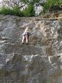 Rock climbing in France
